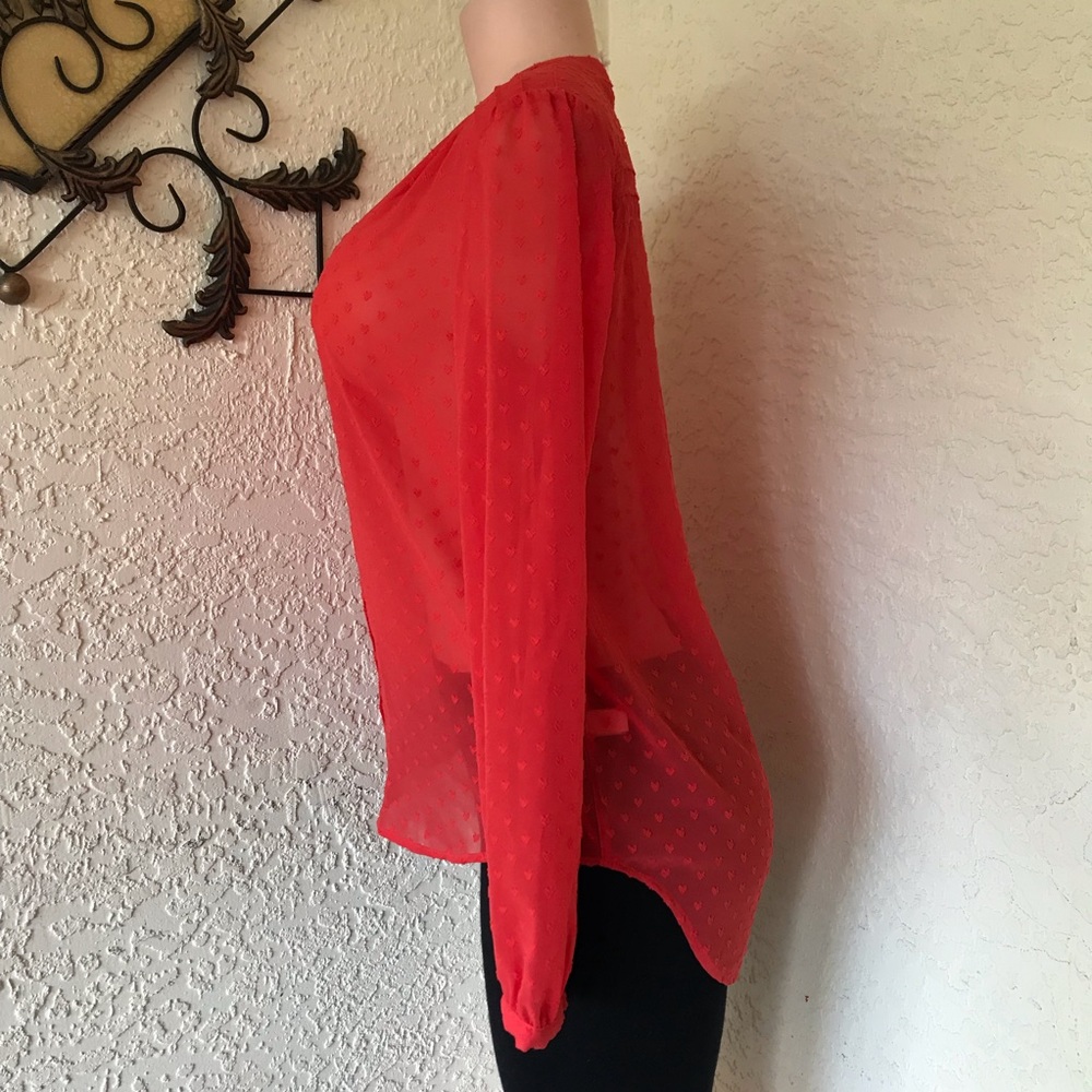 Lauren Conrad Pintuck Long sleeve Shirt - Picture 3 of 8